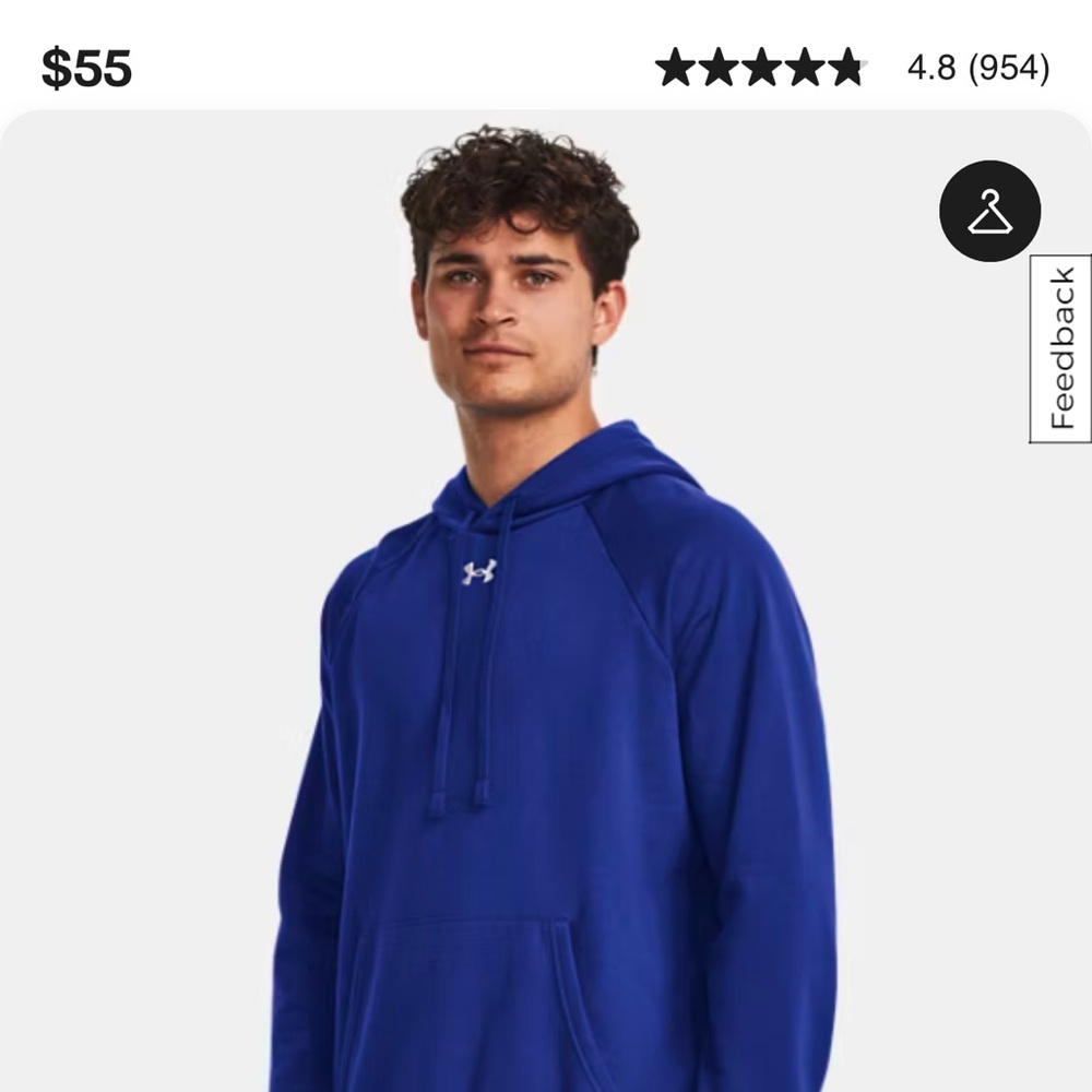 Under Armour blue hoodie